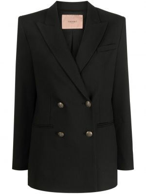 Lang blazer Twinset svart