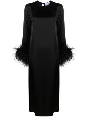 Вечерна рокля с пера Sleeper черно