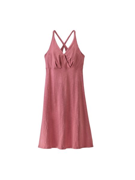 Φόρεμα με κεχριμπάρι με μοτίβο αστέρια Patagonia ροζ