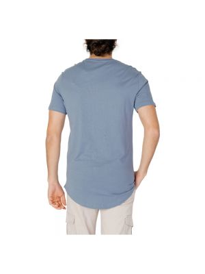 Koszulka w jednolitym kolorze Only & Sons niebieska