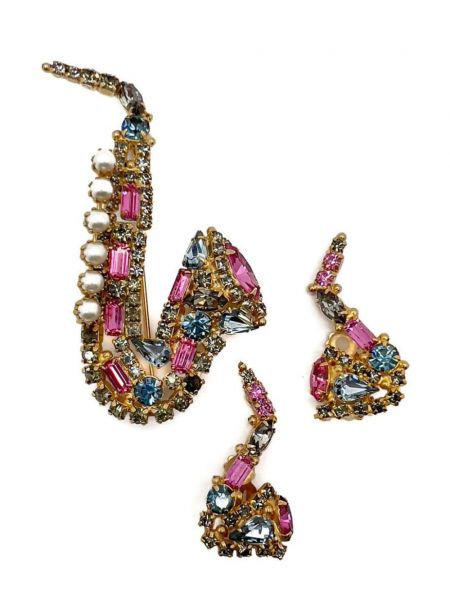 Auskarai su kristalais Jennifer Gibson Jewellery
