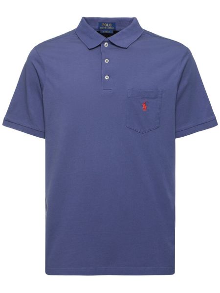 Poloskjorte med lommer Polo Ralph Lauren blå