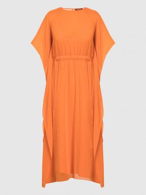 Платье миди Max Mara оранжевое