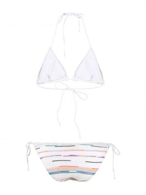 Bikini con estampado acolchado Missoni Mare blanco
