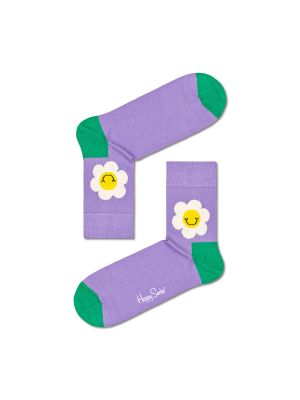 Térdzokni Happy Socks lila