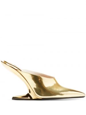 Leder sandale N°21 gold