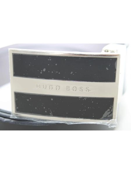 Cinturón con hebilla Hugo Boss negro