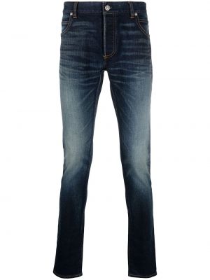 Slank skinny jeans Balmain svart