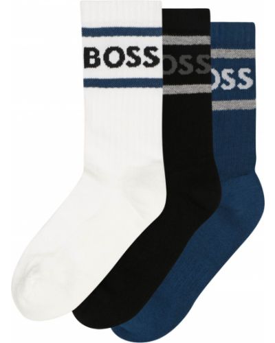 Čarape s melange uzorkom Boss Black