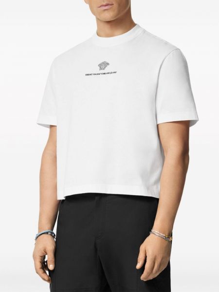 T-shirt en coton Versace blanc