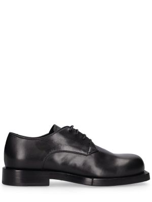 Pantofi cu șireturi din piele din dantelă Mattia Capezzani negru