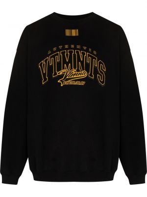 Brodert sweatshirt Vetements svart