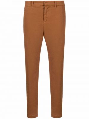 Укороченные дудочки брюки Nili Lotan, коричневые