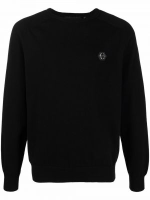 Sweter bawełniany Philipp Plein czarny