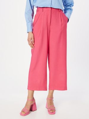 Широки панталони тип „марлен“ Ichi розово