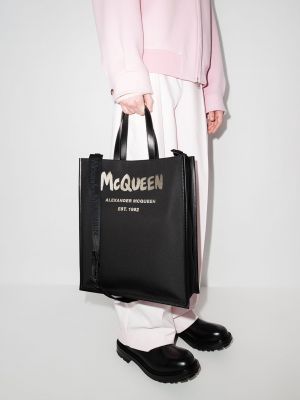 Shopper kabelka Alexander Mcqueen černá