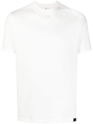Тениска с кръгло деколте Courreges бяло