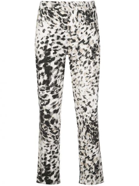 Укороченные брюки леопардовые Natori, серые
