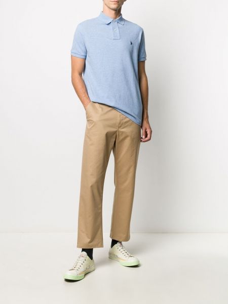 Camisa con bordado slim fit de tela jersey Polo Ralph Lauren