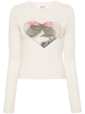 Tričko s potlačou Cannari Concept biela