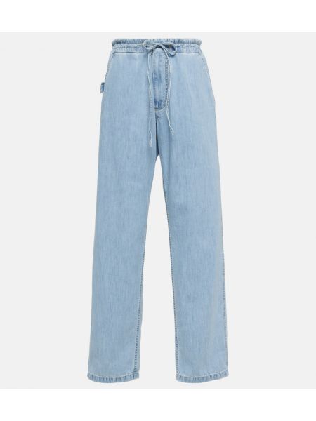 Hög midja boyfriend jeans Bottega Veneta blå