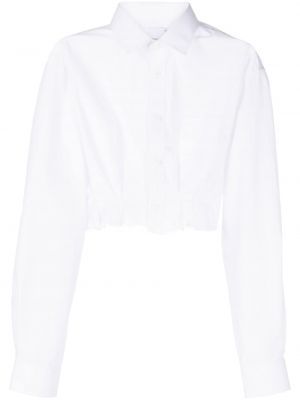 Плисирана риза Natasha Zinko бяло