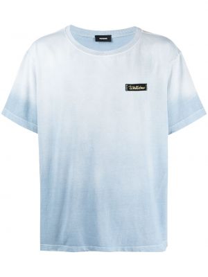 Camiseta con efecto degradado We11done azul