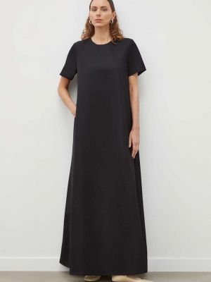 Vlněné dlouhé šaty Lovechild černé