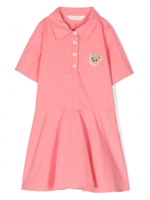 Suora mekko tytöille Palm Angels Kids pinkki