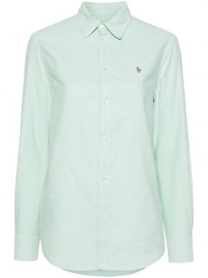 Pamučna pamučna pamučna polo majica Polo Ralph Lauren smeđa