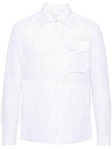 Прозрачна риза Herno бяло