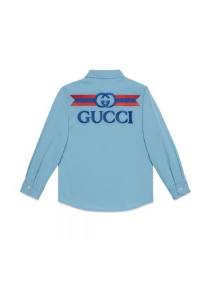 Koszula Gucci niebieska