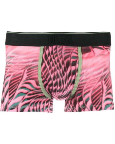 Trykt boksershorts Diesel rosa