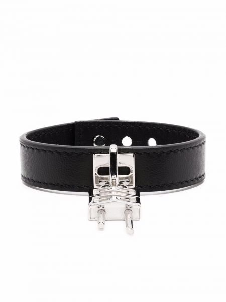 Bracelet en cuir Givenchy noir