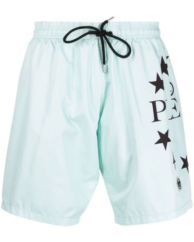Shorts à motif étoile Philipp Plein bleu