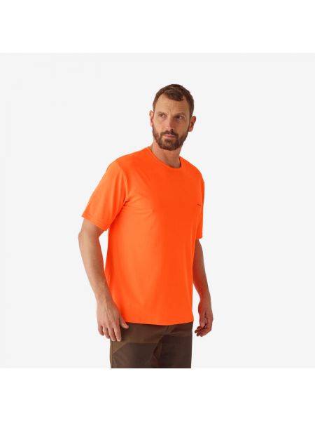 Рубашка с коротким рукавом Solognac оранжевая