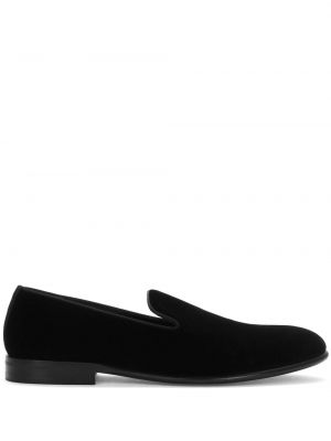 Wildleder loafer Dolce & Gabbana schwarz