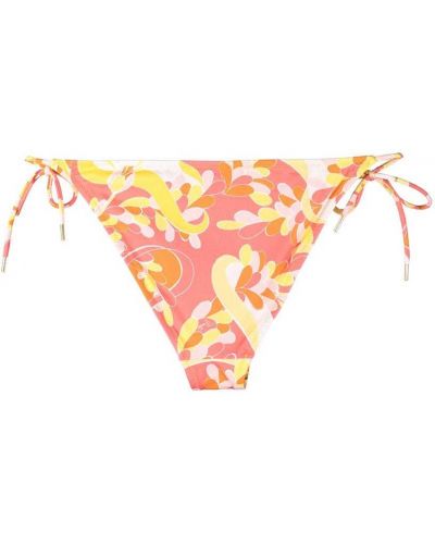Bikini con estampado abstracto Emilio Pucci rosa