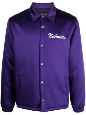 Svilena jakna Nahmias vijolična
