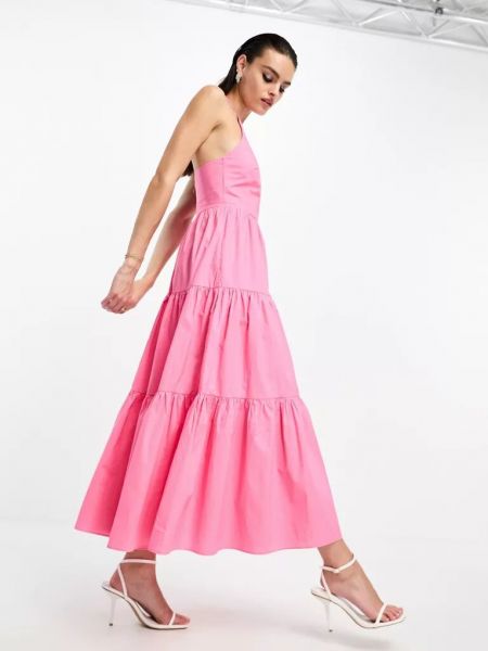 Платье миди Glamorous розовое