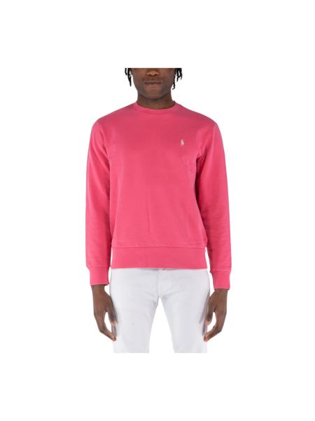 Bluza z kapturem bawełniana w jednolitym kolorze Ralph Lauren