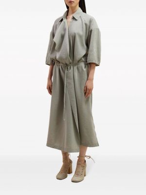 Sukienka midi asymetryczna Lemaire szara