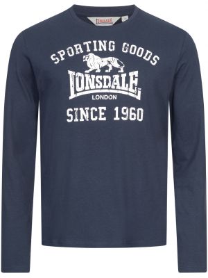 Polo marškinėliai ilgomis rankovėmis Lonsdale mėlyna