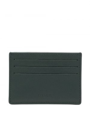 Kožená peněženka s potiskem Lacoste zelená