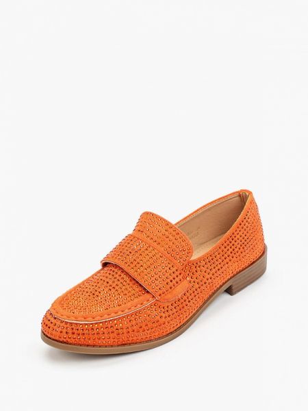 Лоферы Ideal Shoes® оранжевые