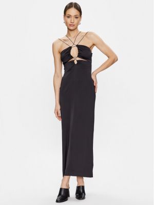 Коктейлна рокля slim Calvin Klein черно