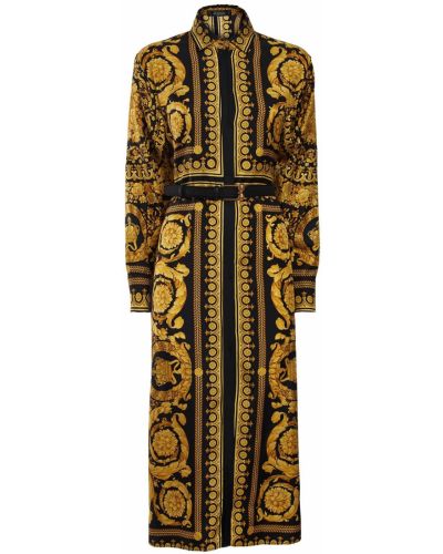 Rochie midi de mătase Versace