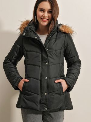 Kabát s kapucí Bigdart černý