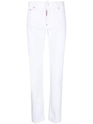 Jeans skinny slim fit Dsquared2 bianco