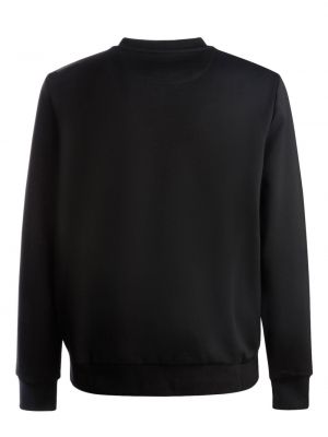 Raštuotas džemperis apvaliu kaklu Bally juoda